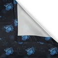 thumbnail image 4 of Ambesonne Octopus Grommet Curtain Single Panel, Ocean Inhabitants, 50"x60", Blue Dark Blue, 4 of 5