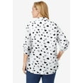 thumbnail image 2 of Woman Within Plus Size Rayon Pintucked Effortless Tunic Blouse, 2 of 6