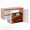 thumbnail image 3 of Randalco Indiana 48" Modern Wood Bathroom Vanity Cabinet in Autumn Oak & White, 3 of 4