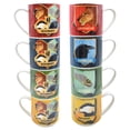 thumbnail image 1 of Juego 4 Tazas Apilables Porcelana Ambient 21 Colección Harry Potter Diseño Casas de Hogwarts 330ml con Caja de Regalo, 1 of 4