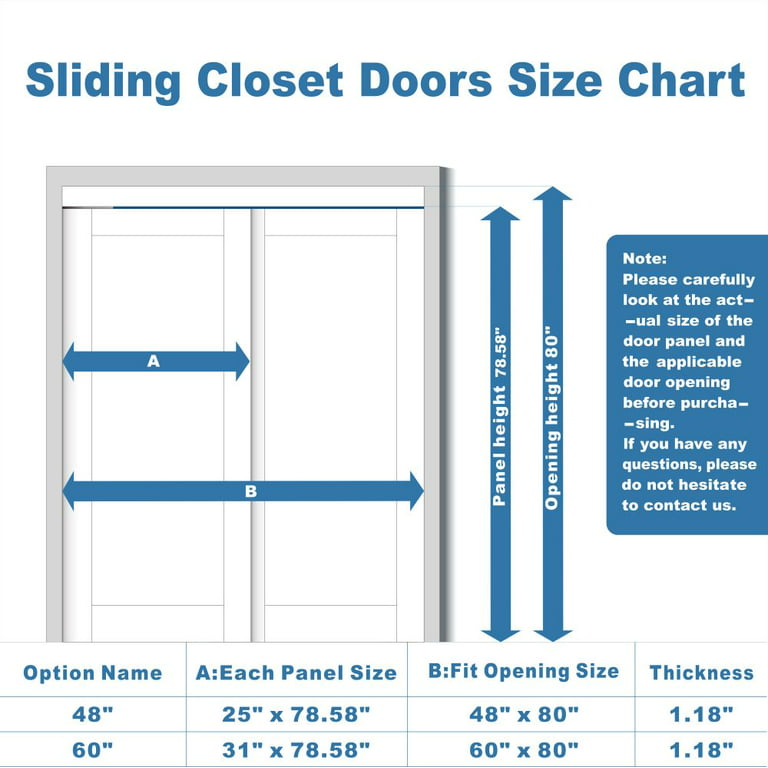 Sliding Closet Doors 48 X 80 With