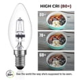 thumbnail image 5 of 42w E14 C35 Ac 220 - 240v Dimmable Warm White 2700k Halogen Candle Bulb (10pcs), 5 of 5