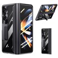 thumbnail image 1 of SaniMore Case for Samsung Galaxy Z Fold 4 7.6" 2022, Crystal-clear Rugged PC Backplane Magnetic Bracket Explosion Screen Protector 360° All-inclusive Hinge Protection Case for Galaxy Z Fold 4,Black, 1 of 15