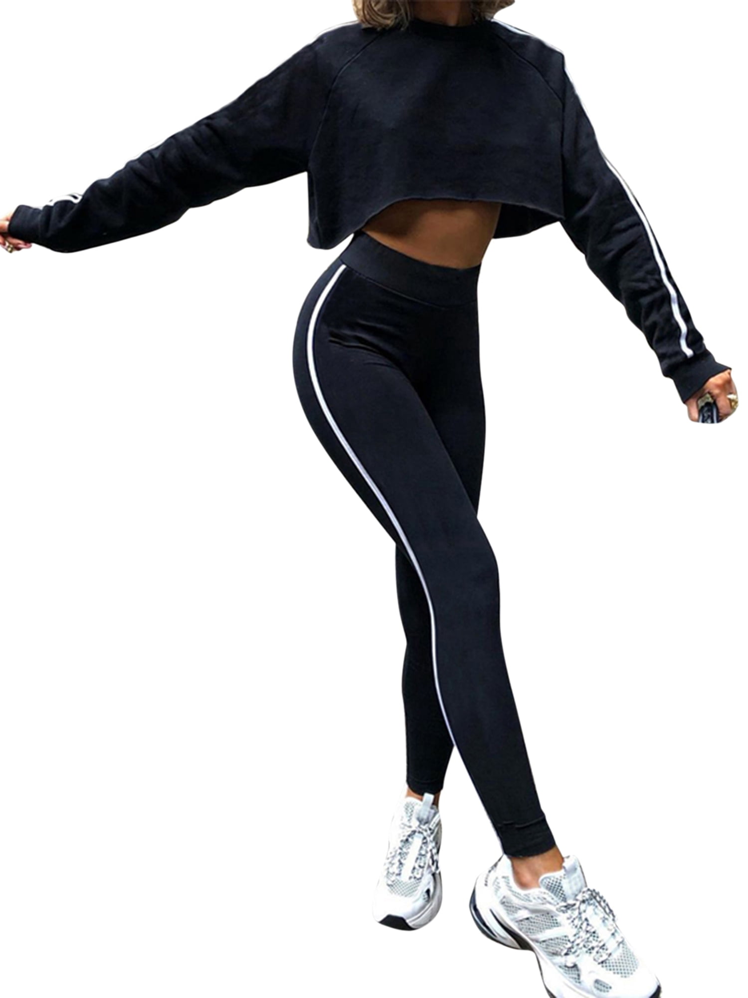 crop sweatshirt workout