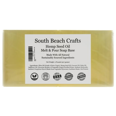 Hemp Seed Oil - 2 Lbs Melt and Pour Soap Base - South Beach