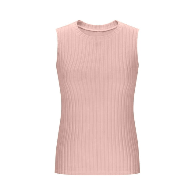 Timegard Girls Clothes Comfy Tank Tops Solid Color Casual Slim Fitting Sleeveless Tee Shirts Summer