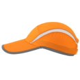 thumbnail image 2 of Minzimin Foldable Mesh Sports Cap with Reflective Stripe Breathable Sun Runner Cap, 2 of 5