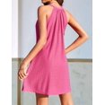 thumbnail image 4 of Women Crochet Hollow Out Summer Dresses for Women Rose red XXL, 4 of 6