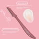 thumbnail image 5 of Maquinillas de Afeitar Faciales JAPONESQUE Rosadas para Exfoliación y Depilación Fina, 5 of 8