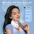 thumbnail image 4 of Portable 4 Drive Stay Cool Bladeless Adjustment Wearable Personal Go Adjustment Personal USB Rechargeable Cooling Bladeless Ultimate Personal Personal Neck Green, 4 of 9
