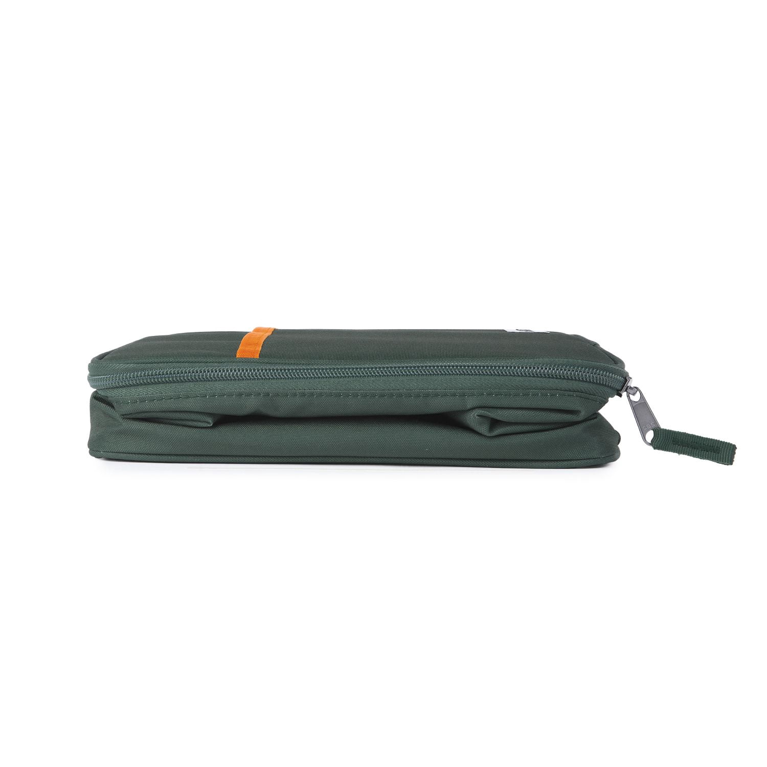 PackIt Freezable Gel-Lined Large Upright Lunch Box, Olive and Orange, Ideal Use for Workday Meals and Travel