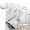 thumbnail image 4 of Spring Floral Swag Curtains for Kitchen/Bedroom/Living Room, Watercolor Elegant Pastoral Flowers Scalloped Curtains 63 Inch Long, Rod Pocket Window Swag Topper Curtains Valances 2 Panels Set 36"x63", 4 of 8