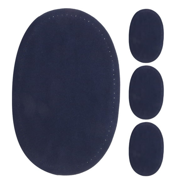 KAKOWELY 2 Pair Fake Leather Patches for Elbow and Knee Oval Elbow Patches for Jackets and Pants DIY Sewing Repair Decorative Clothing Accessories,5.51X"X3.54"X0.08"