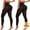 2 Pack Black, variant on Light Compression Pantyhose 8-15mmHg Graduated Support Tights, Semi-Opaque Footless