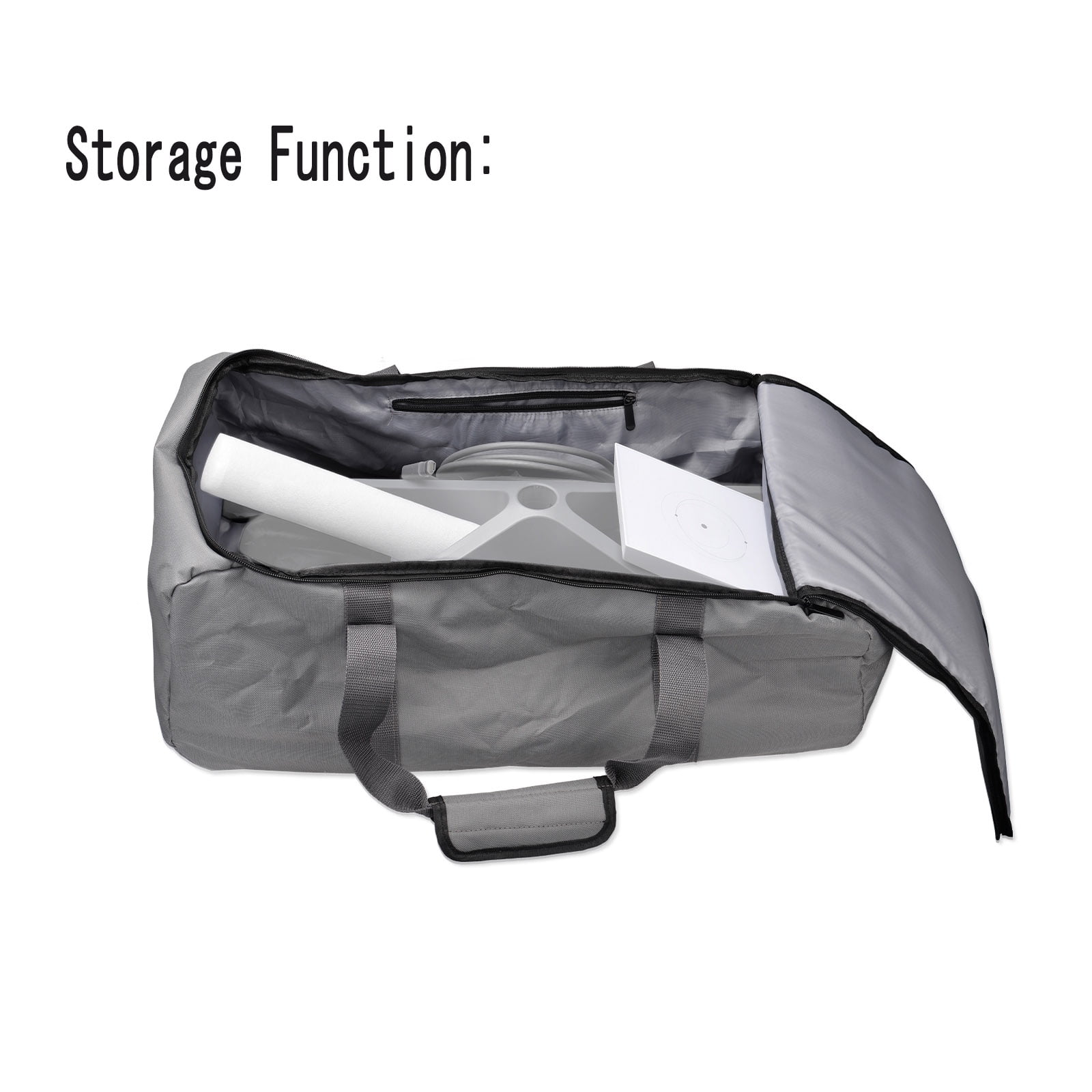 Eightwood Starlink Accessories Bundle: Carry Bag w/Drawstring Pocket + Antenna Pole Cover - for Starlink V2 Antenna/Router Gen2/Power Supply