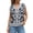 Gray, variant on Women'S Leopard Print V-Neck Button Down Knit Vest Cardigan Khaki One size