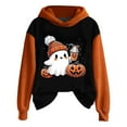 thumbnail image 3 of Oversized Hoodies for Women Cute Pumpkin Printed Ghost Spooky Season Halloween Sweatshirts Loose Fit Casual Long Sleeve Pullover Sweaters Fall Winter Y2K Outfits 2025, 3 of 3
