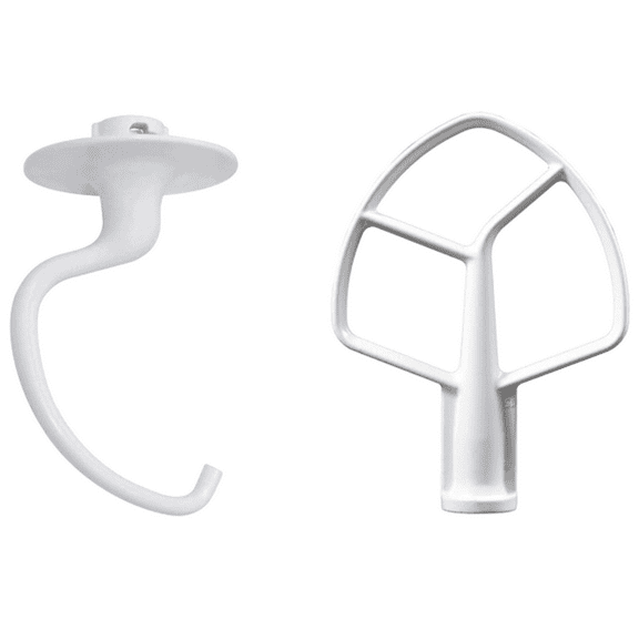 Scaroo K5ADH Dough Hook & K5AB Flat Beater For Whirlpool Replaces 707672