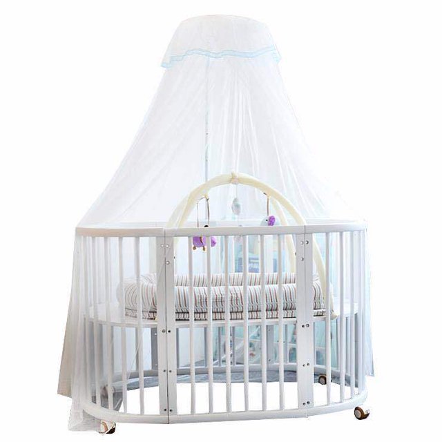 Carpa para cuna de - Mosquitera de malla transparente de primera calidad para evitar que el bebé se salga de la cuna - La carpa emergente protege al bebé de caídas - El dosel se adapta a la mayoría d JAMW Sencillez