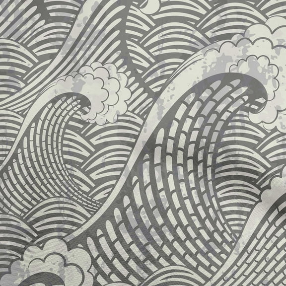 oneOone Polyester Spandex Cream Fabric Japanese Fabric For Sewing Printed Craft Fabric By The Yard 56 Inch Wide