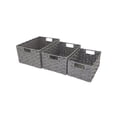 thumbnail image 1 of Inteprter Soporte de almacenamiento de ratán de vid Artificial para baño, 3 piezas, organizador de gran capacidad, cesto de aseo para el hogar, la cocina Almacenamiento y organización del hogar Inteprter HA067828-01, 1 of 6