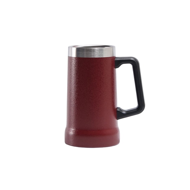 Inteprter Taza de vacío a prueba de fugas, lavable, antideslizante, reutilizable, aislamiento térmico, 709ml, botella de agua de repuesto para oficina Suministros térmicos Vino rojo Inteprter HA074472-01