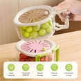 thumbnail image 4 of Fruit & Vegetable Washing Bowl with Strainer, Multifunctional Produce Washer and Berry Container, Lettuce Keeper for Refrigerator, Portable Colander for Kitchen, 4 of 8