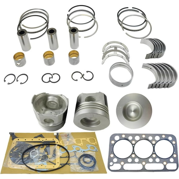 D1402DI Engine Overhaul Rebuild Kit (No cylinder liner and valve) For Kubota D1402DI Engine L2550DT L2550 L2650DT L2650DTGST L2650F For Bobcat 643 Skid Steer Loader combustion chamber 45mm