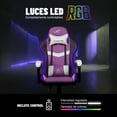 thumbnail image 4 of Silla Gamer Playfever Delta Luz Rgb Ergonomica Reclinable, 4 of 7