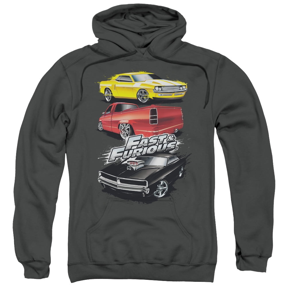 Fast And The Furious Muscle Car Splatter PullOver Hoodie XXXLarge