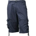 thumbnail image 2 of Ma Croix Mens Premium Utility Loose Fit Twill Cotton Multi Pocket Cargo Shorts Outdoor Wear, 2 of 6