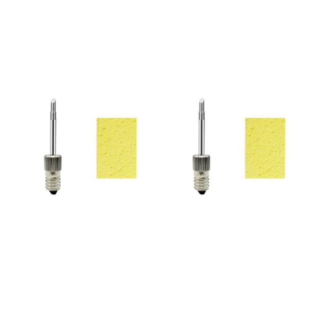 Speravity Puntas de soldador para soldadura E10 - Puntas de soldadura de material seleccionado duradero y de alta temperatura seleccionada Plata E10-Bisel 1 2Conjunto