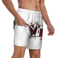 thumbnail image 2 of Kdxio Vintage Buffalo Plaid Christmas Camper Print Men'S Swim Trunks With Compression Liner 7 Inch Inseam Quick Dry Swim Shorts, 2 of 7