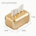 thumbnail image 3 of Yucurem Desktop Tissue Holder Creative Wipe Storage Case For Home Decoration Kitchen Essentials (Gold), 3 of 10
