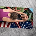 thumbnail image 5 of American Flag Hot Yoga Towel with Storage Bag, 72.8"x26.8", Suitable for Yoga, Pilates, Fitness, etc. - Yoga Blankets, Yoga Mat Towel, 5 of 6