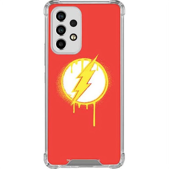 Skinit DC Comics Flash Emblem Drip Galaxy A33 5G Clear Case