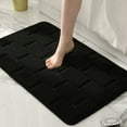 thumbnail image 5 of MERILER Thick Striped Memory Foam Bath Rugs: Soft, Absorbent, Non-Slip, Machine Washable for Wet Areas, 5 of 7