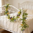 thumbnail image 4 of 150cm Artificial Green Plant Vine Aquatic Flower Rattan, Realistic Fake Foliage for Air Conditioning Duct Cover, Maintenance Free Bendable Plastic Decor for Living Room Ceiling Home Wedding, 4 of 8