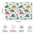 thumbnail image 3 of Dinosaur with ROAR Pattern Bathroom Rugs Mat,Non Slip Microfiber Bathroom Rug,Rubber Backing,Soft Bathroom Mats for Bathroom Floor,Tub and Shower,17x27in(43x68cm), 3 of 5