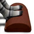 thumbnail image 3 of Faux Suede Foot Rest, Digitally Printed Weathered Texture, Non-Slip Backing Adjustable Height Ergonomic Memory Foam Leg Support for Office or Home Gaming Accessory, Chocolate, by Ambesonne, 3 of 6