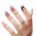 thumbnail image 2 of KISS Voguish Fantasy, Holiday Press on Nails, Jolly Jolly, Red, Medium Almond, 28 Count, 2 of 8