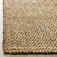 thumbnail image 3 of SAFAVIEH Natural Fiber Doreen Geometric Area Rug, Natural/Brown, 4' x 4' Square, 3 of 8