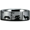 thumbnail image 4 of Wolf Pack Tungsten Carbide Ring, 4 of 11