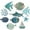 A, variant on 10-Piece Wooden Nautical Fish Wall Decor Set - Beach Theme Bathroom/Home Hanging Art, Blue Coastal Sea Creature Wall Decor for Coastal Living Room Decor (Gifts)
