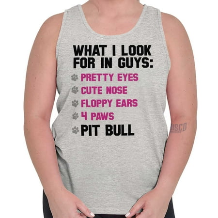 Brisco Brands Look For In Guys Dog Pitbull Tank Top T-Shirt For