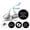 Black & White, variant on Darling Souvenir 190 Pieces Blue Baby Shower Favor Stickers - Chocolate Candy Label Wrappers for Newborn Party, Mini Seals & Decor