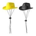 thumbnail image 1 of Laklulu 2 piezas de sombreros de vaquero para perros con cachorros ajustables, sombrero de vaquero para mascotas, gatos, disfraz occidental, fiesta navideña, 1 of 5