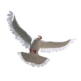 thumbnail image 3 of pitrice Exquisite Doved Ornament Imitation Bird Model For Balcony Lawn Decoration Etc. Decorative Outdoor Decor Yard Backyard Fly White, 3 of 6