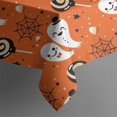 thumbnail image 5 of Halloween Square Tablecloth 52x52in(132x132cm) – Waterproof Polyester Printed Table Cover, Wrinkle Resistant & Washable for Kitchen Dining Picnic Party Decor, Pattern-V5-09, White, 5 of 6