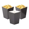 thumbnail image 4 of Wosthever Caja de palomitas de maíz de 50 piezas, portátil, de un solo , Color sólido, aperitivos de cine, caja de patatas fritas dulces, Herramientas y accesorios para hornear Negro, 4 of 6